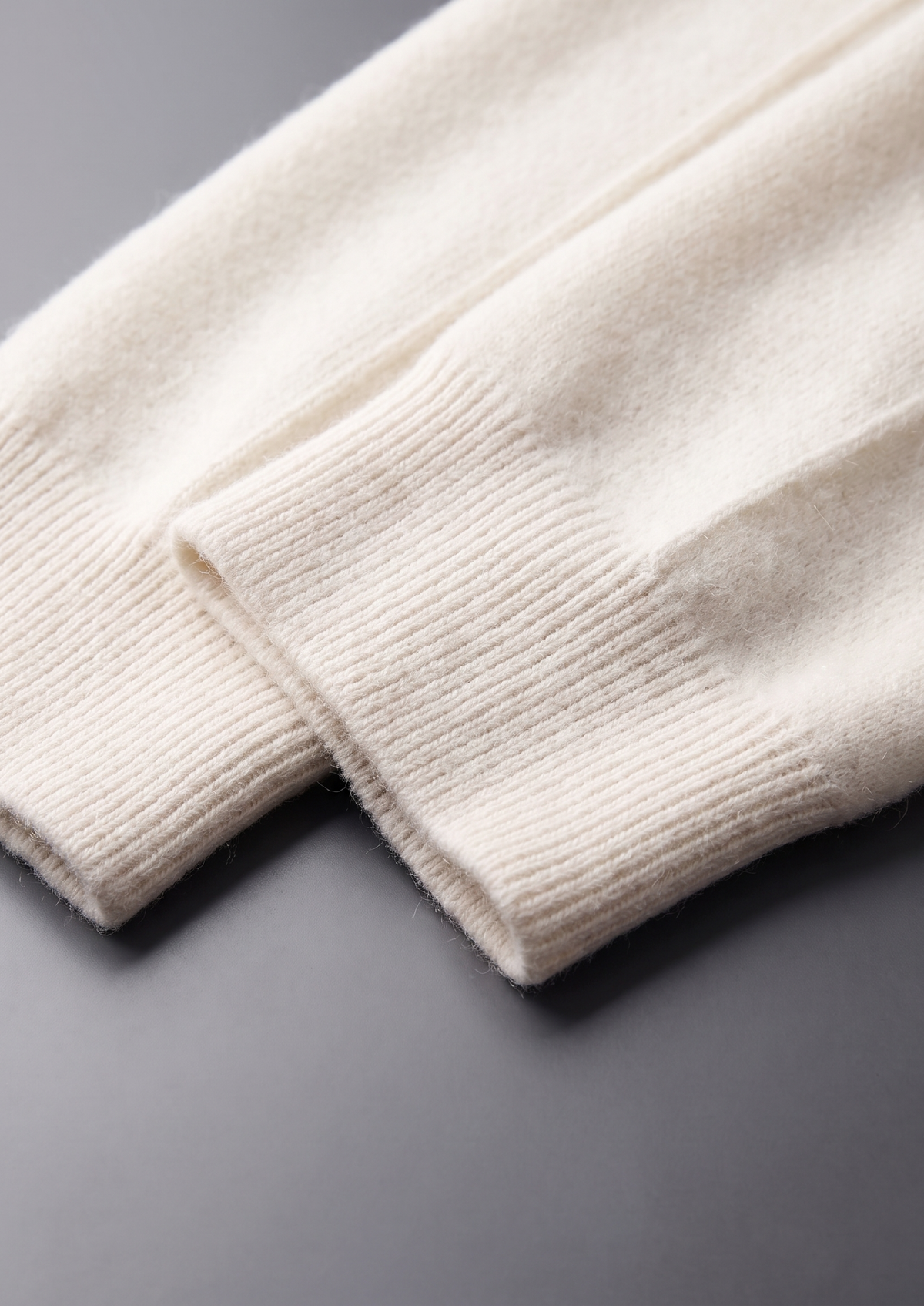 Survêtement en Laine Mérinos Blanc Crème Théo