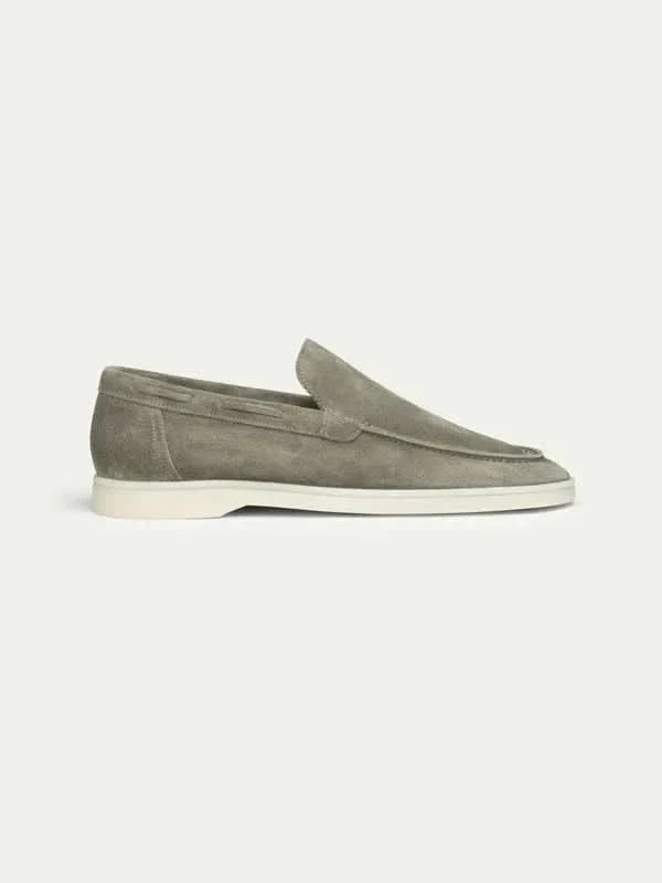 Mocassin Classique en Daim Vert Olive